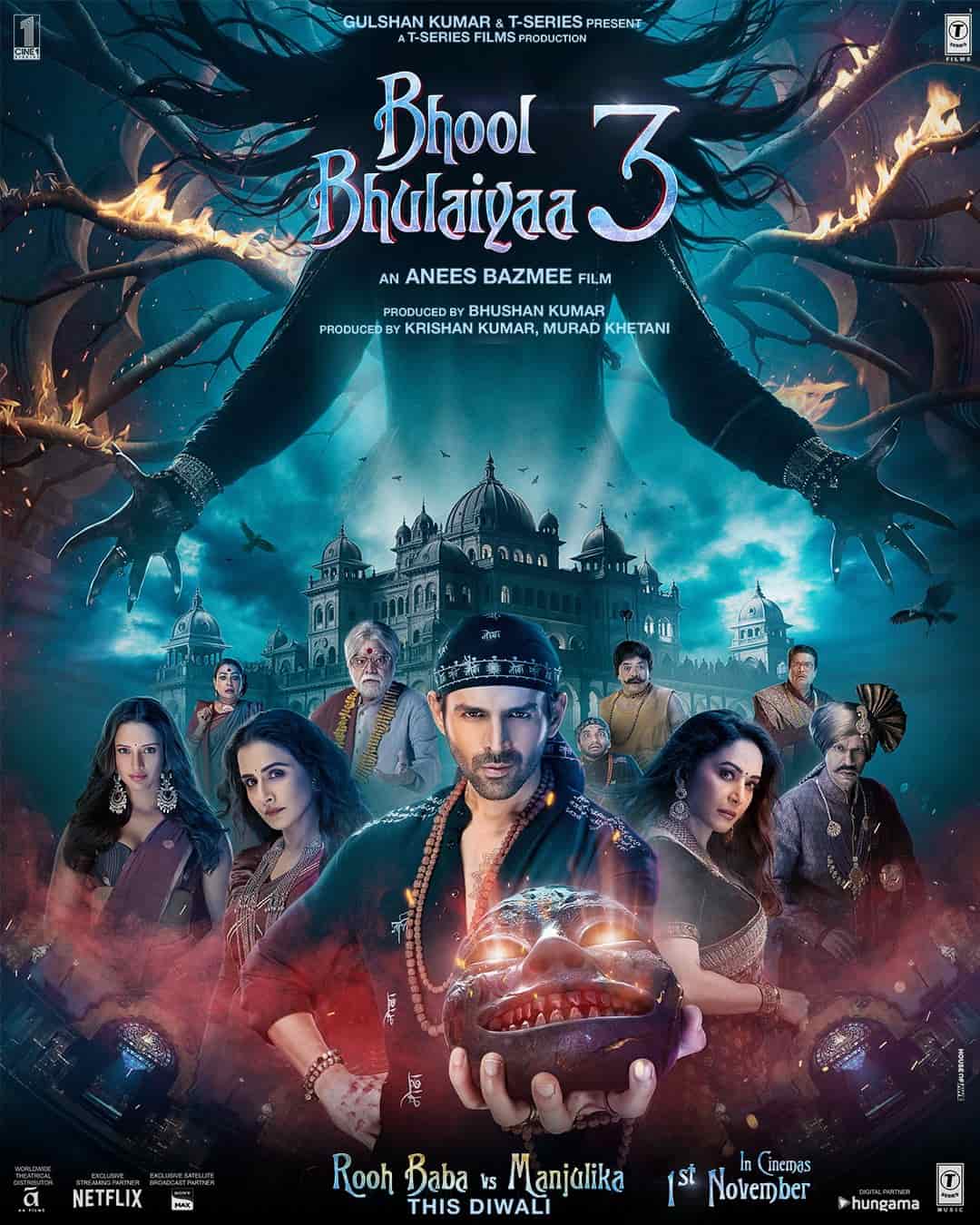 Bhool Bhulaiyaa 3 (2024) Movie in Hindi Dubbed